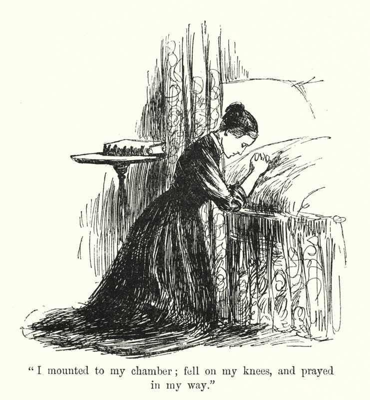 Illustration til Jane Eyre af Charlotte Bronte (litho) af Edmund Henry Garrett