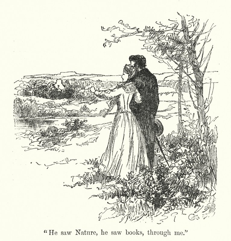 Illustration til Jane Eyre af Charlotte Bronte (litho) af Edmund Henry Garrett