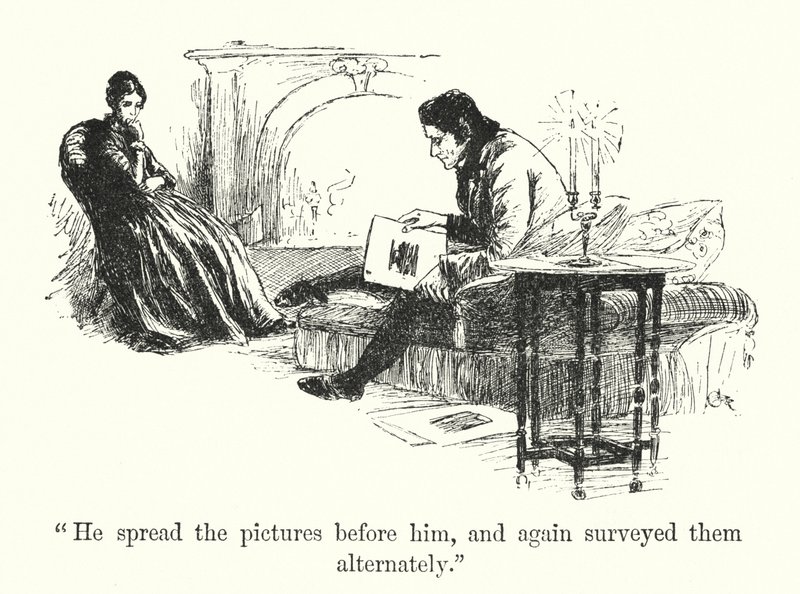 Illustration til Jane Eyre af Charlotte Bronte (litho) af Edmund Henry Garrett