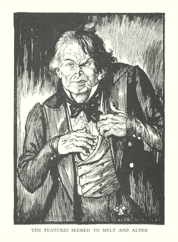 Illustration til R L Stevensons The Strange Case of Dr Jekyll  Mr Hyde (litografi) af Edmund Joseph (after) Sullivan