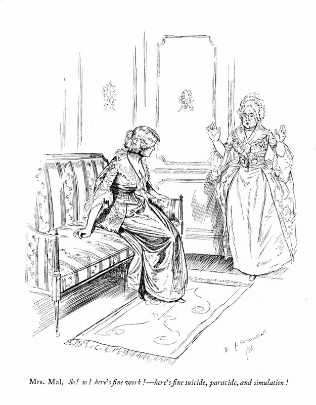 Illustration til Sheridans The Rivals (gravering) af Edmund Joseph (after) Sullivan