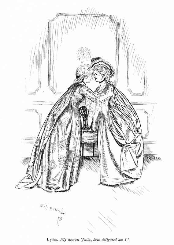 Illustration til Sheridans The Rivals (gravering) af Edmund Joseph (after) Sullivan