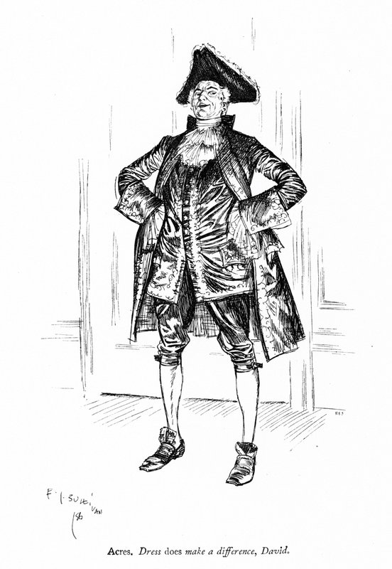 Illustration til Sheridans The Rivals (gravering) af Edmund Joseph (after) Sullivan