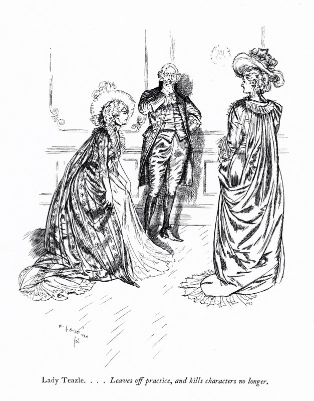 Illustration til Sheridans The School for Scandal (gravering) af Edmund Joseph (after) Sullivan