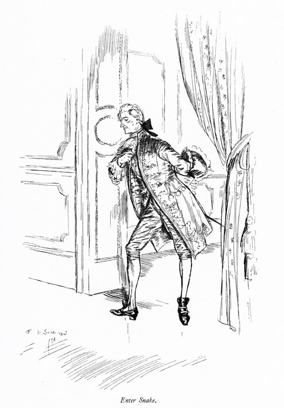 Illustration til Sheridans The School for Scandal (gravering) af Edmund Joseph (after) Sullivan