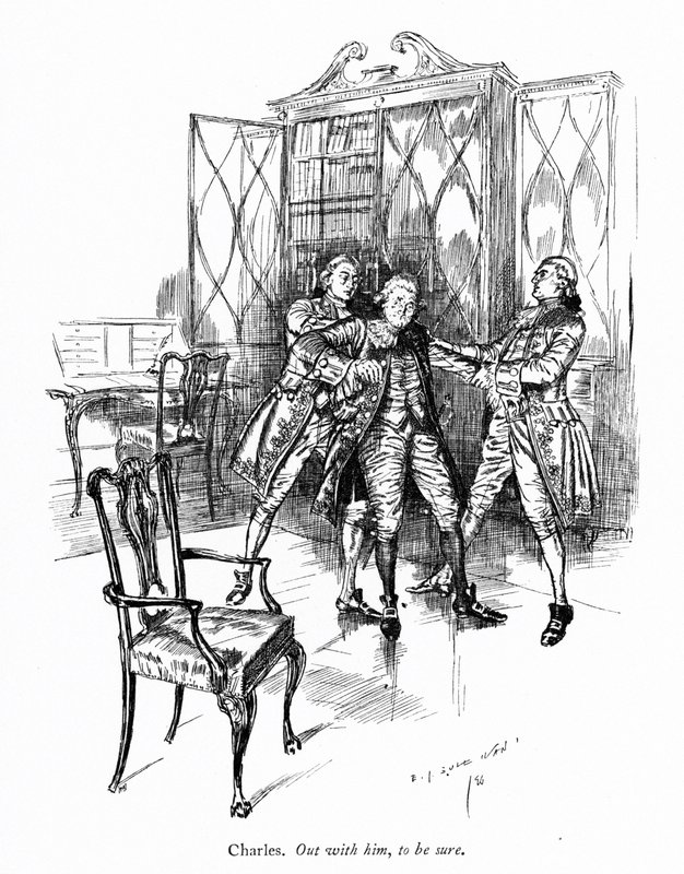 Illustration til Sheridans The School for Scandal (gravering) af Edmund Joseph (after) Sullivan