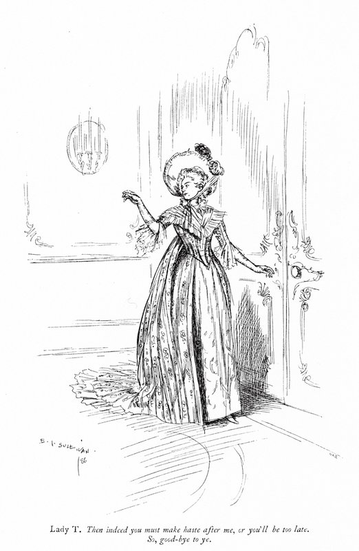 Illustration til Sheridans The School for Scandal (gravering) af Edmund Joseph (after) Sullivan