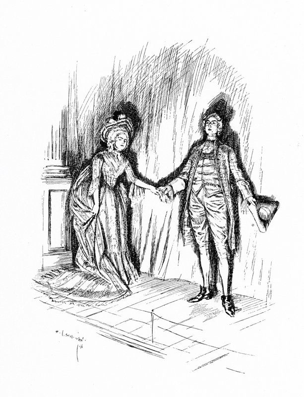 Illustration til Sheridans The School for Scandal (gravering) af Edmund Joseph (after) Sullivan