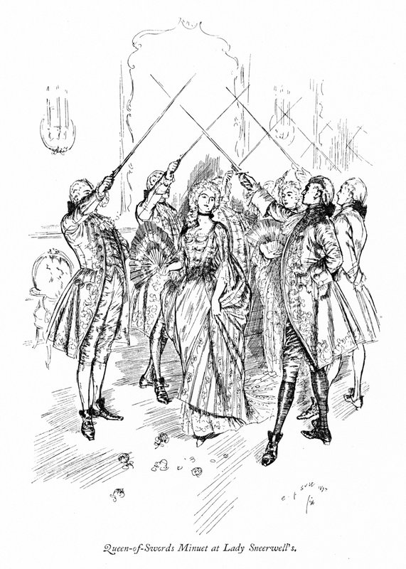 Illustration til Sheridans The School for Scandal (gravering) af Edmund Joseph (after) Sullivan