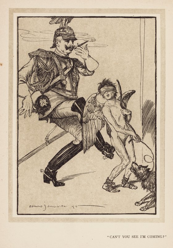 Kejserens guirlande: "Kan du ikke se, at jeg kommer" (litografi) af Edmund Joseph (after) Sullivan