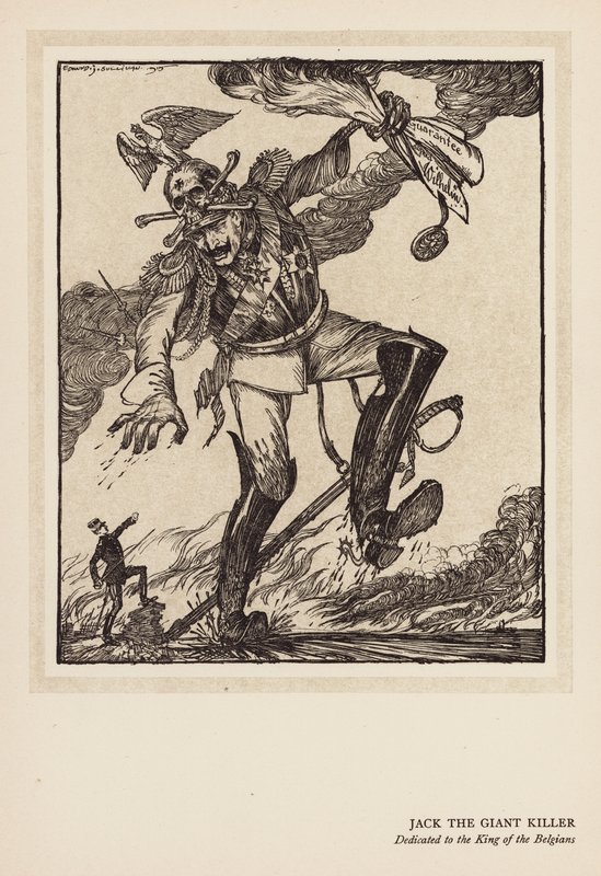 Kejserens krans: Jack the Giant Killer (litografi) af Edmund Joseph (after) Sullivan