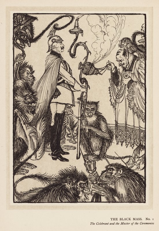 Kejserens krans: Den sorte messe (litografi) af Edmund Joseph (after) Sullivan
