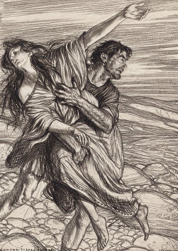 William Shakespeare: Perikles, prins af Tyrus, 4. akt, 1. scene (litografi) af Edmund Joseph (after) Sullivan
