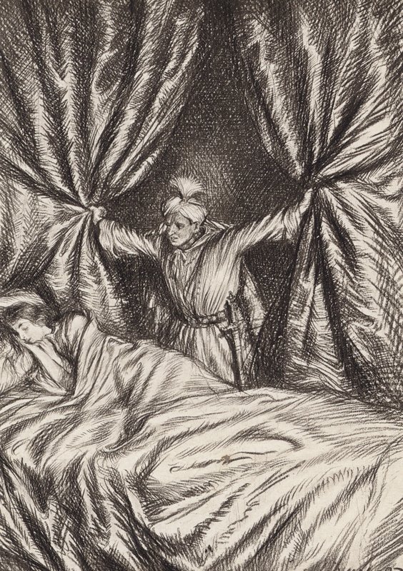 William Shakespeare: Tragedien om Othello, maureren fra Venedig, akt V, scene 2 (litografi) af Edmund Joseph (after) Sullivan