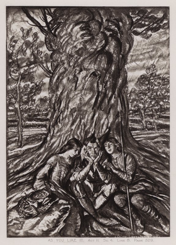 Som du kan lide det, akt II, Sc 4 (litho) af Edmund Joseph Sullivan