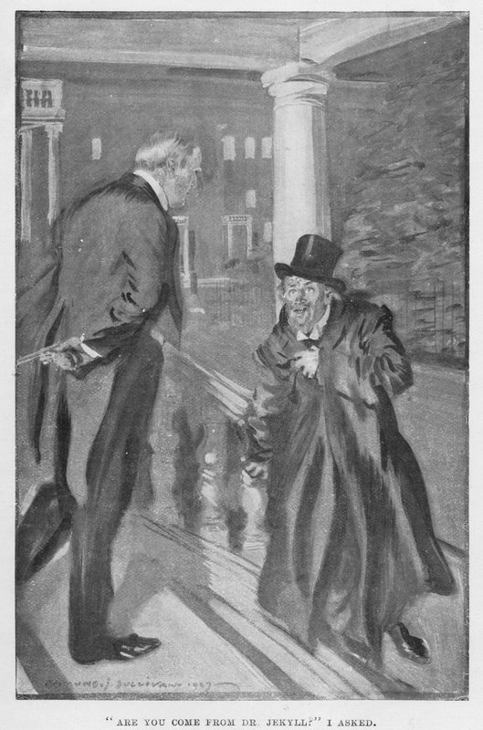 Illustration til Dr. Jekyll og Mr. Hyde af RL Stevenson af Edmund Joseph Sullivan