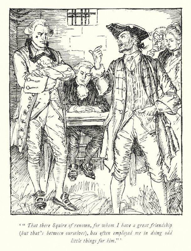 Illustration til The Vicar of Wakefield af Oliver Goldsmith (litho) af Edmund Joseph Sullivan