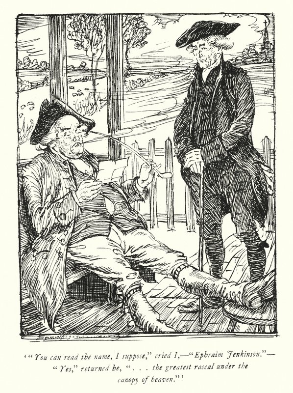 Illustration til The Vicar of Wakefield af Oliver Goldsmith (litho) af Edmund Joseph Sullivan