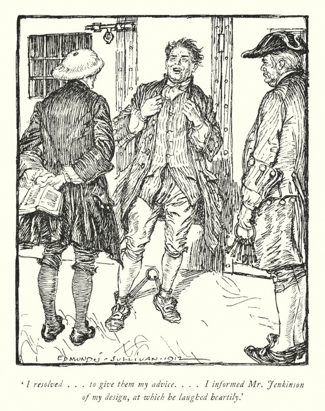 Illustration til The Vicar of Wakefield af Oliver Goldsmith (litho) af Edmund Joseph Sullivan