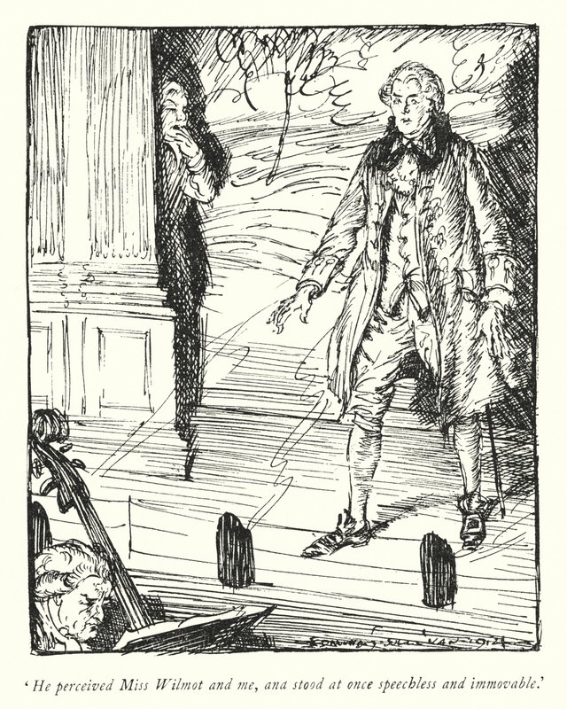Illustration til The Vicar of Wakefield af Oliver Goldsmith (litho) af Edmund Joseph Sullivan