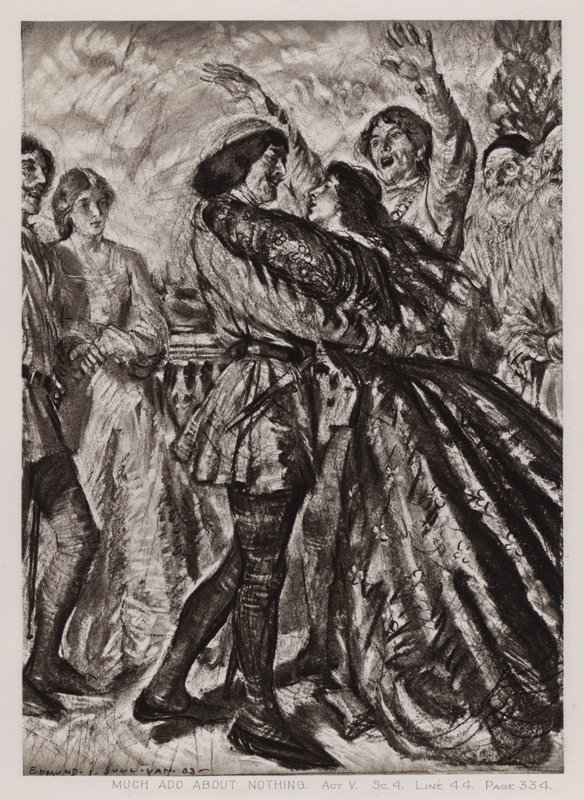 Much Ado About Nothing, Act V, Sc 4 (litho) af Edmund Joseph Sullivan