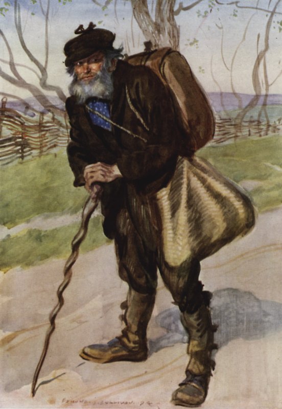 Engang så jeg ham stå midt på en støvet vej af Edmund Joseph Sullivan