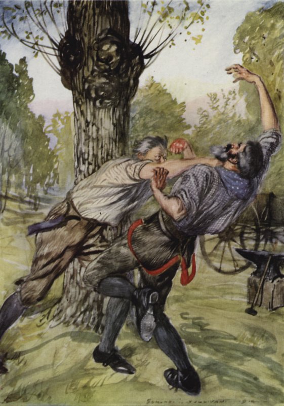 Slaget, som jeg slog Tinkeren af Edmund Joseph Sullivan