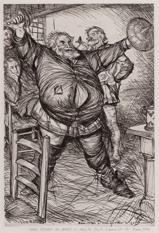 The First Part of King Henry IV, Act II, Sc 4dani af Edmund Joseph Sullivan