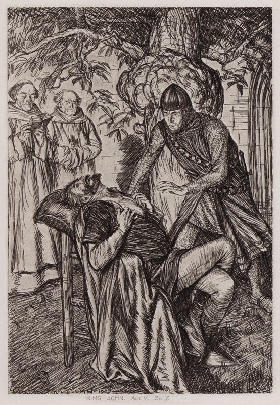 The Life and Death of King John, Act V, Sc 7 (litho) af Edmund Joseph Sullivan
