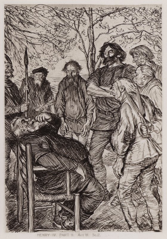 The Second Part of King Henry IV, Act III, Sc 2dani af Edmund Joseph Sullivan
