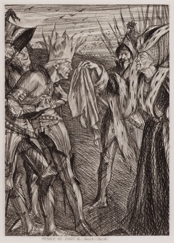 Den tredje del af kong Henrik VI, 1. akt, Sc 4 (litho) af Edmund Joseph Sullivan