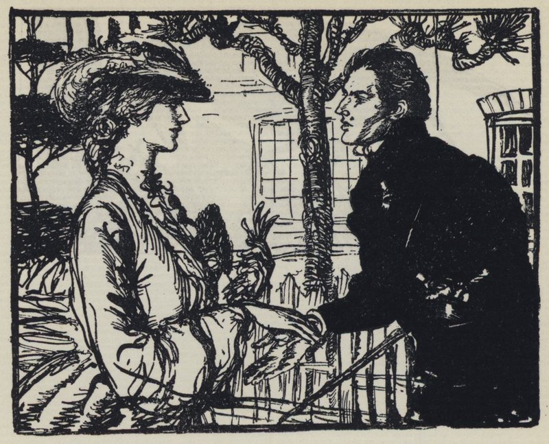 Illustration til Tennysons Maud af Edmund Joseph after Sullivan