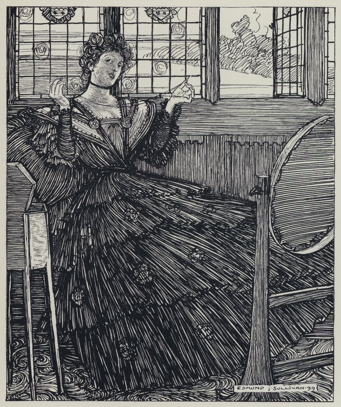 Tennyson, Illustration til A Dream of Fair Women and Other Poems af Edmund Joseph after Sullivan