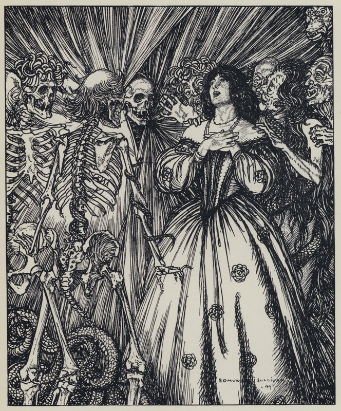 Tennyson, Illustration til A Dream of Fair Women and Other Poems af Edmund Joseph after Sullivan
