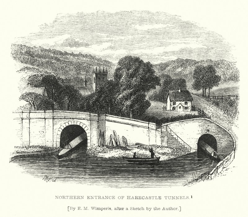 Nordlige indgang til Harecastle Tunnels (gravering) af Edmund Morison (after) Wimperis