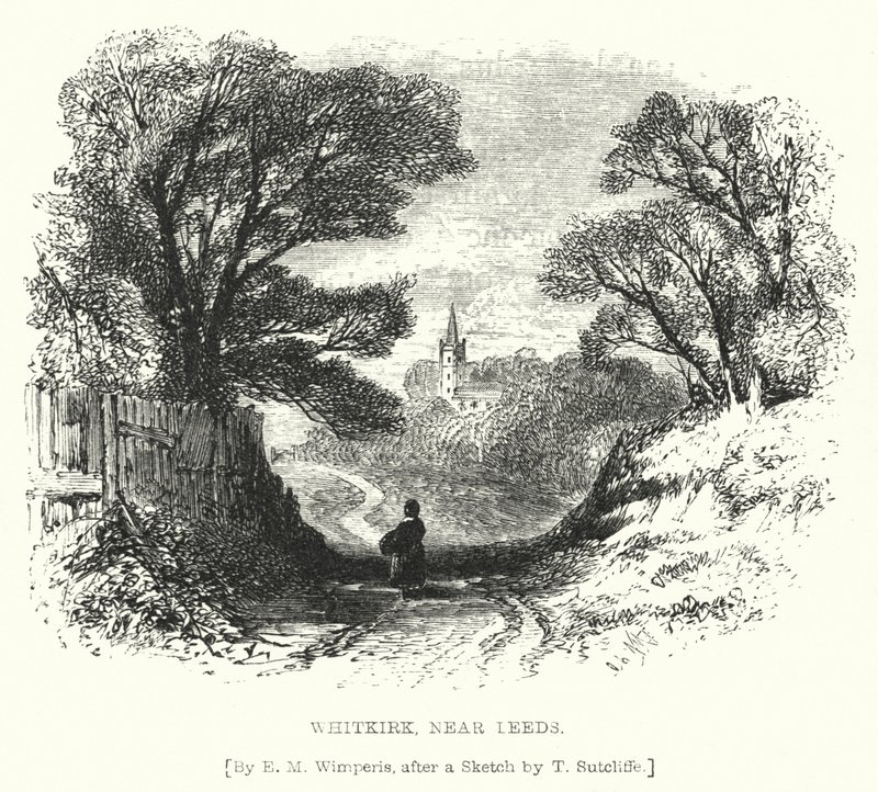 Whitkirk, nær Leeds (gravering) af Edmund Morison (after) Wimperis
