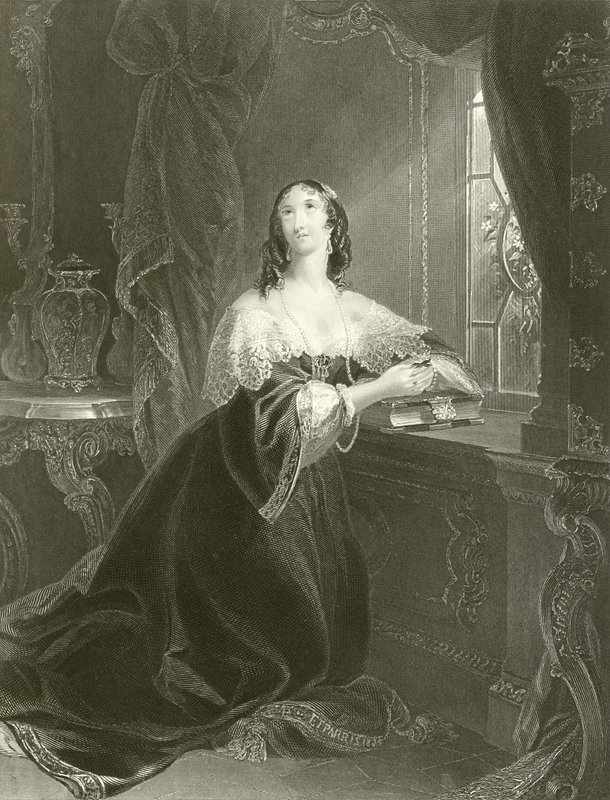 Louise, hertuginde af La Valliere af Edmund Thomas Parris