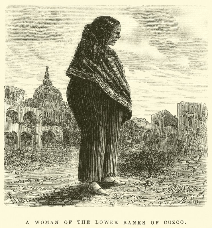 En kvinde fra de lavere rækker af Cuzco af Edouard Riou