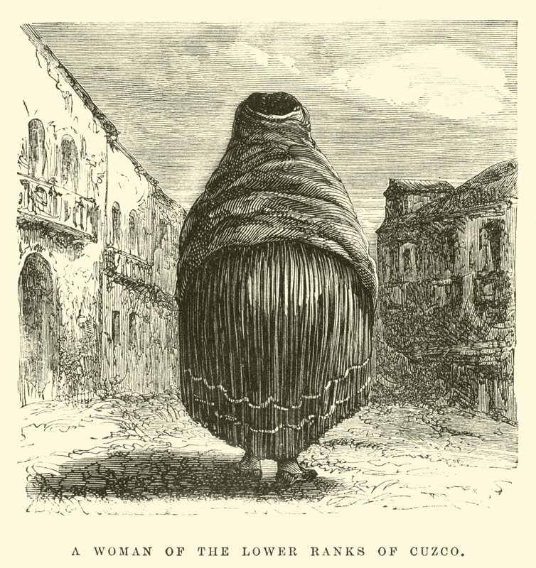 En kvinde fra de lavere ranger i Cuzco af Edouard Riou