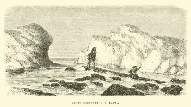 Antis faldende en hurtig af Edouard Riou