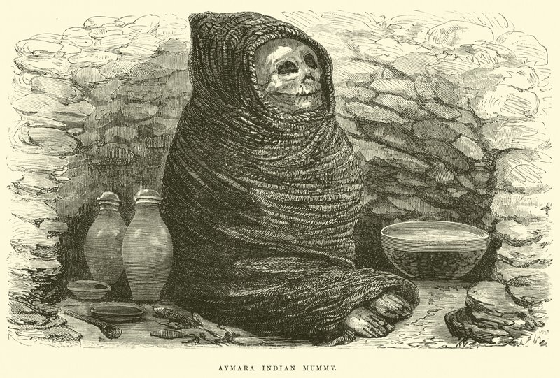 Aymara indisk mumie af Edouard Riou