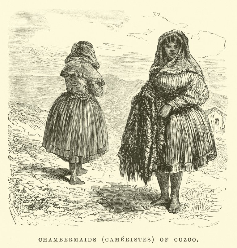 Kammerpiger (Cameristes) af Cuzco af Edouard Riou