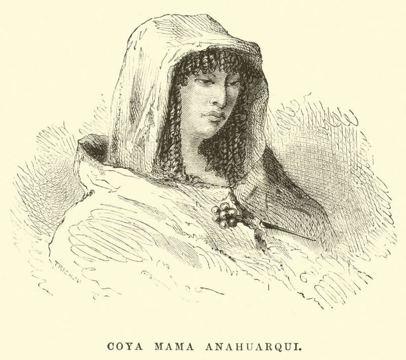 Coya Mama Anahuarqui af Edouard Riou
