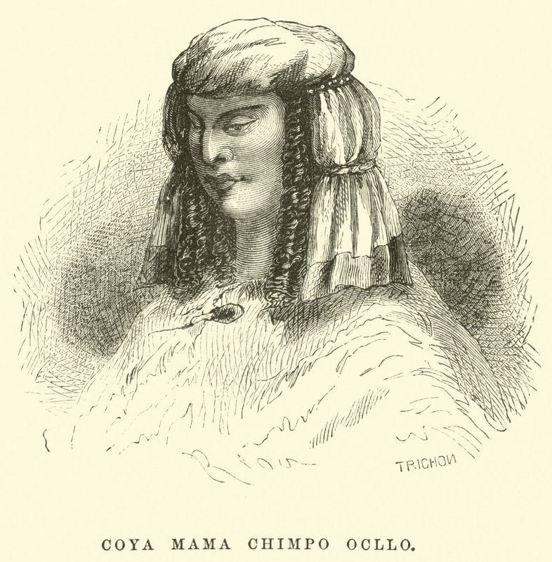 Coya Mama Chimpo Ocllo af Edouard Riou