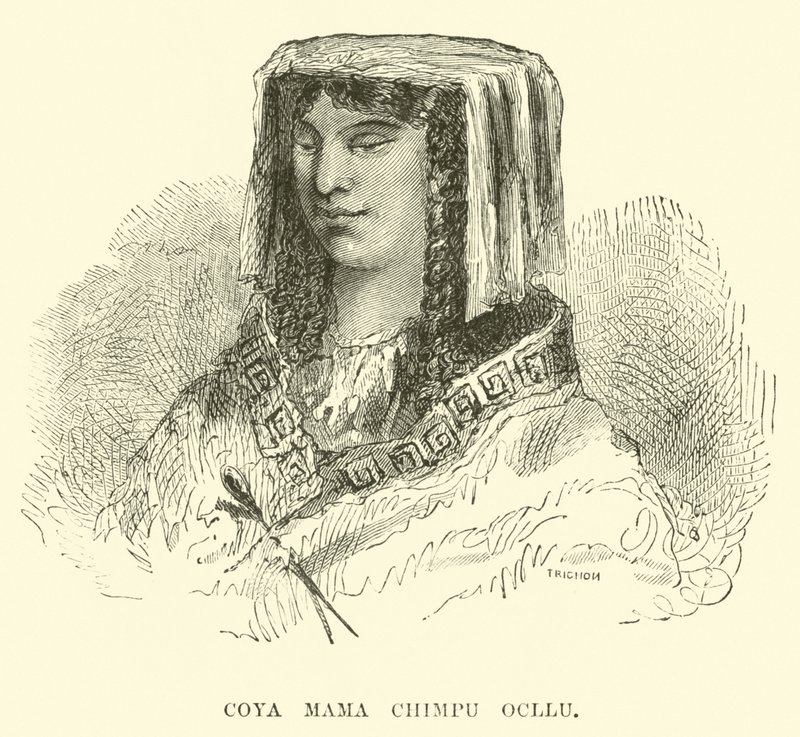 Coya Mama Chimpu Ocllo af Edouard Riou