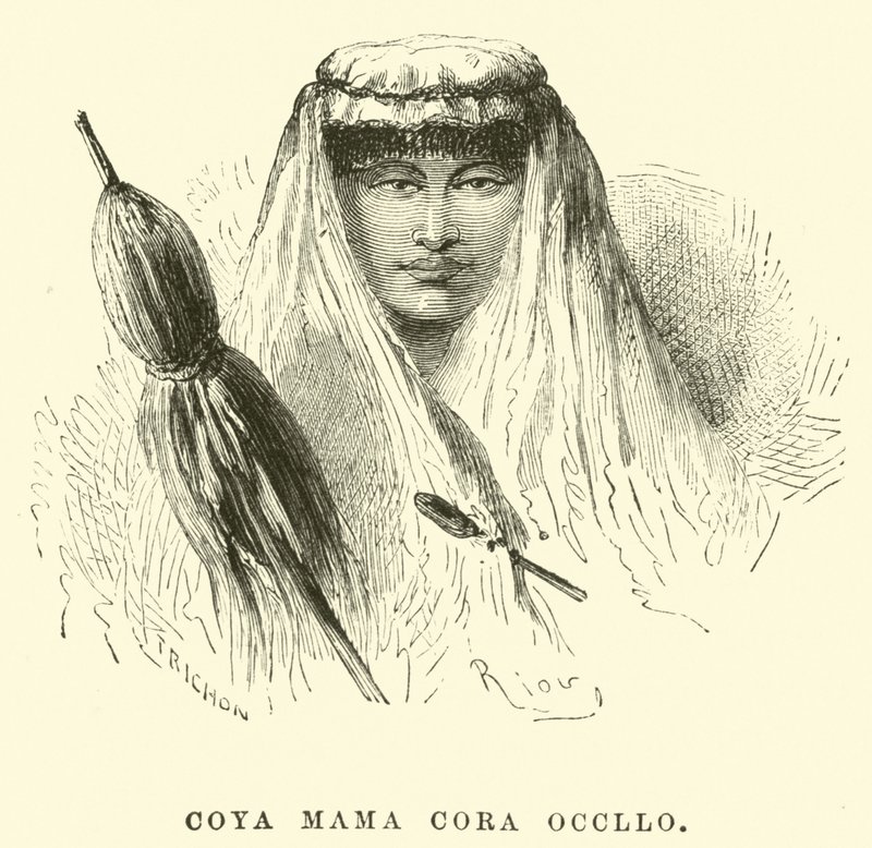 Coya Mama Cora Occllo af Edouard Riou