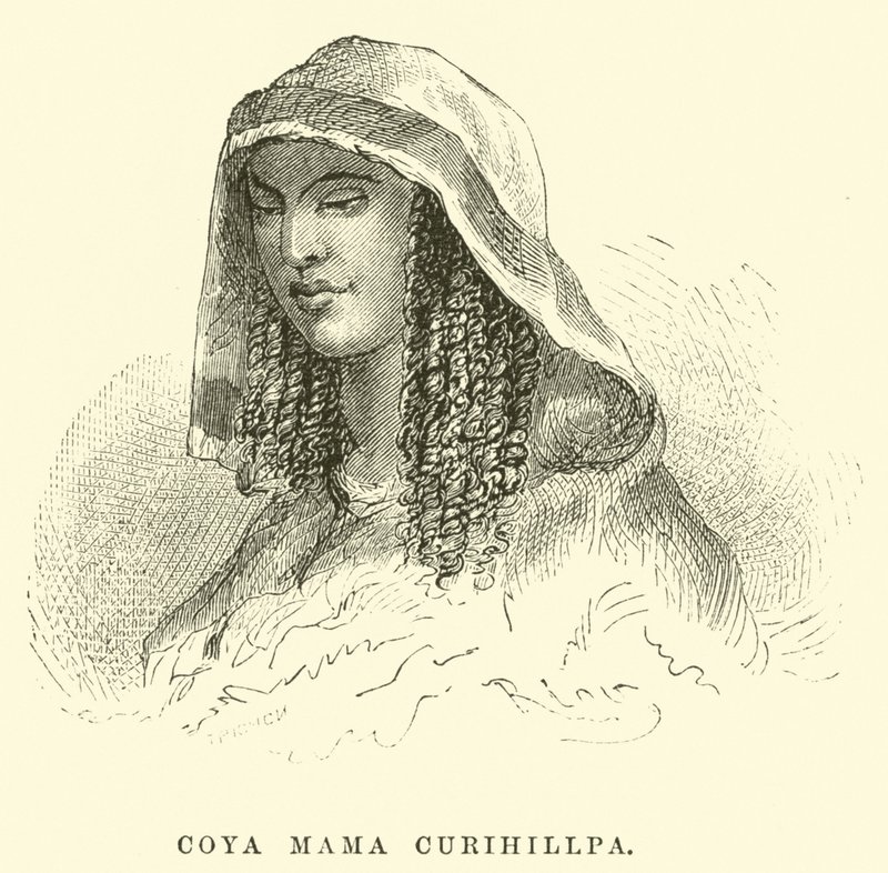 Coya Mama Curihillpa af Edouard Riou