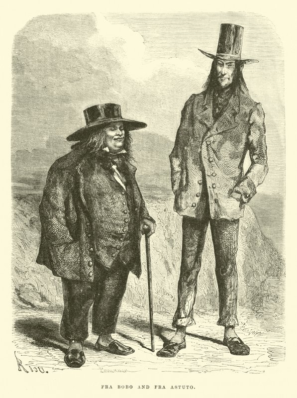 Fra Bobo and Fra Astuto af Edouard Riou