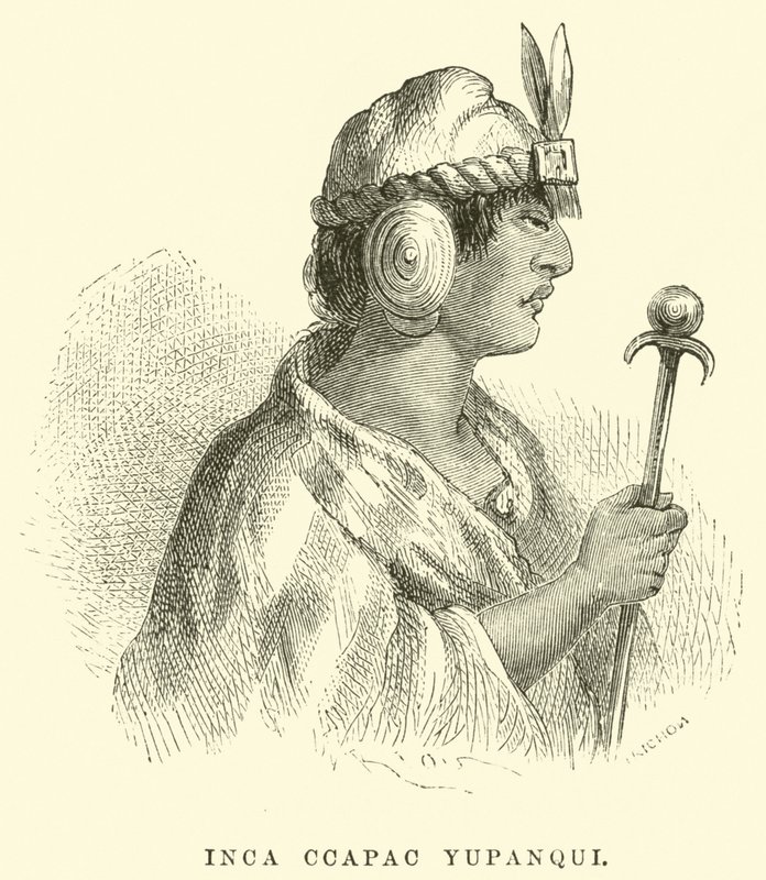 Inca Ccapac Yupanqui af Edouard Riou