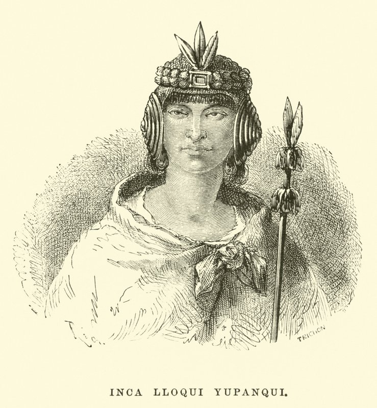 Inka Lloque Yupanqui af Edouard Riou